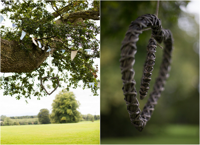 wedding decor wooden heart tree